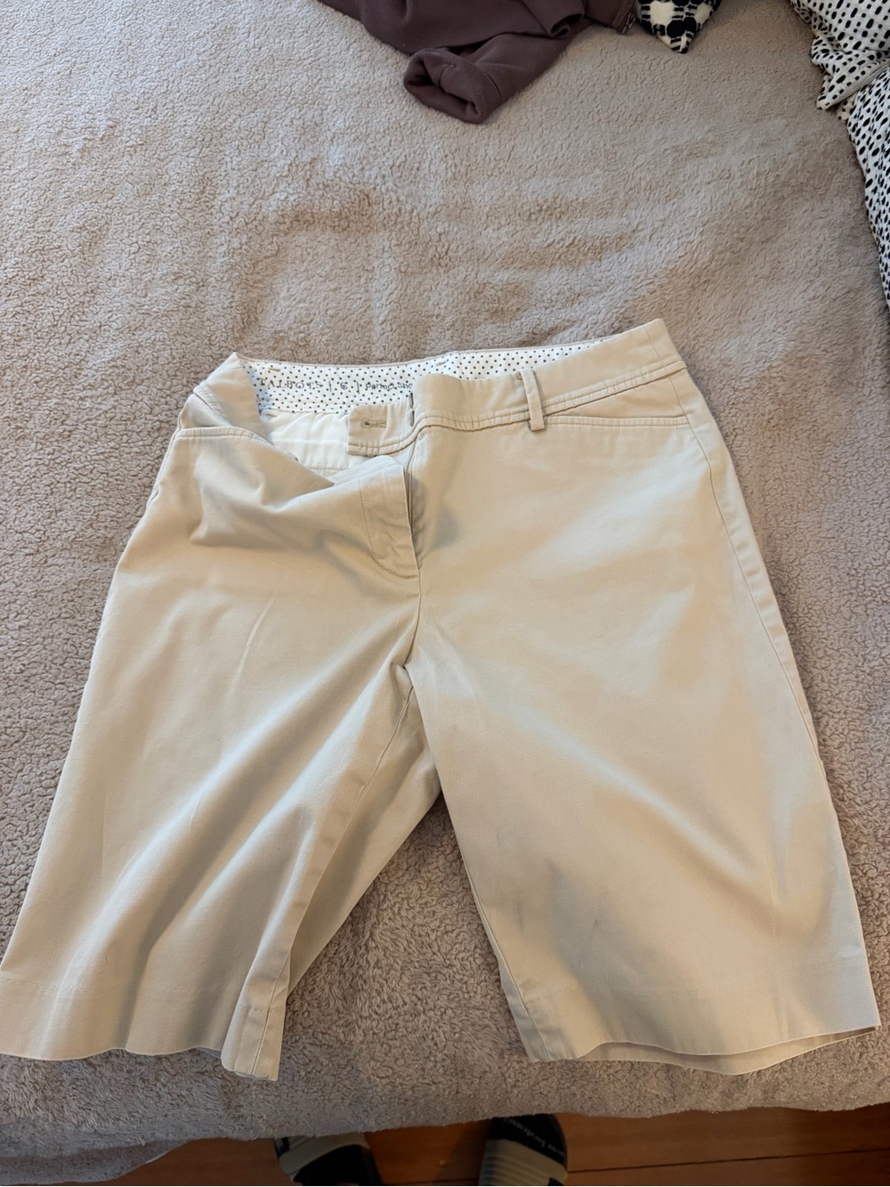Talbots Light Beige Chino Bermuda Shorts